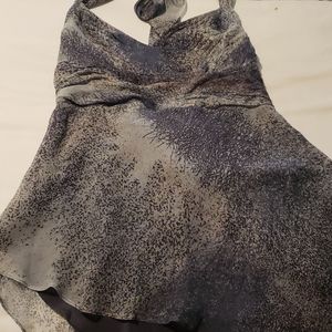 BCBGMAXAZRIA Silk Halter Top